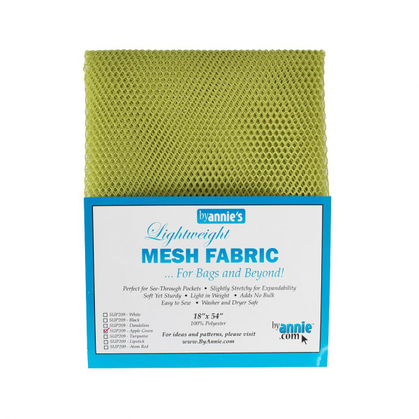 Netzstoff/ Lightweight Mesh Fabric by Annie's Apple Green (grün)